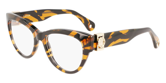 Lanvin LNV2626 236 Tiger Havana Eyeglasses | SmartBuyGlasses US display picture 3