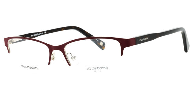 Liz Claiborne L 456 0LHF Burgundy On Gold Eyeglasses 