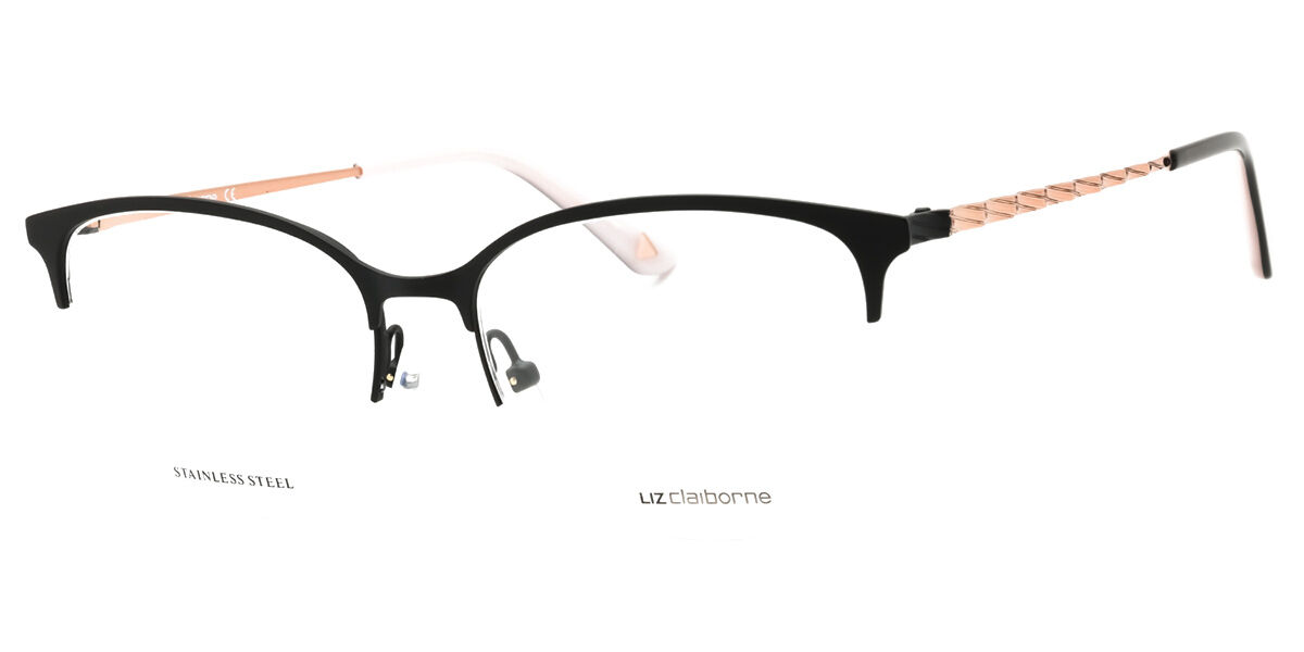 Liz Claiborne L 677 0003 Oval Matte Black Eyeglasses | SmartBuyGlasses ZA