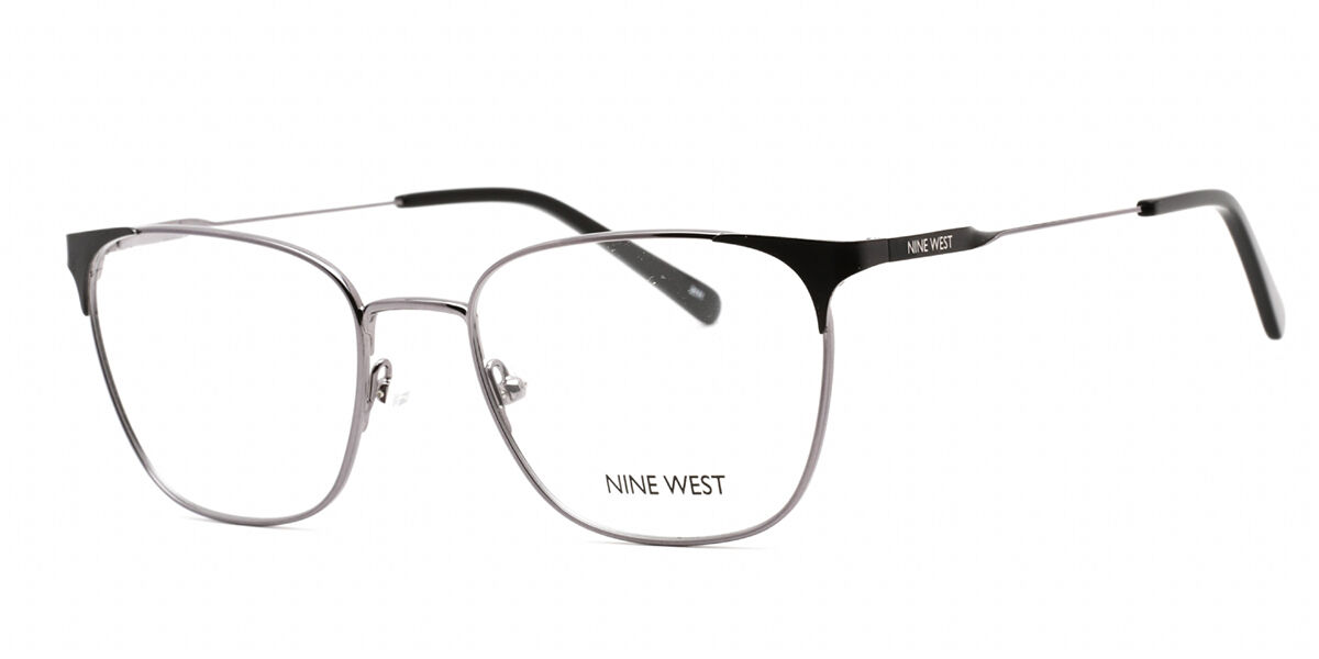 Nine West NW1096 001 Eyeglasses in Ruthenium Silver/Black