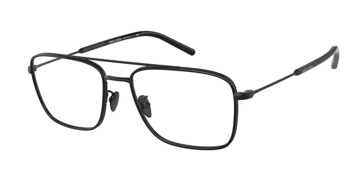 giorgio armani matte black glasses