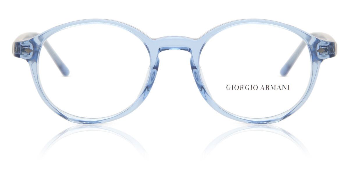 Giorgio Armani AR7004 5895 Glasses Transparent Blue | VisionDirect Australia