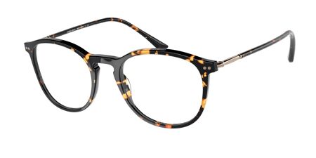 giorgio armani wire framed round glasses