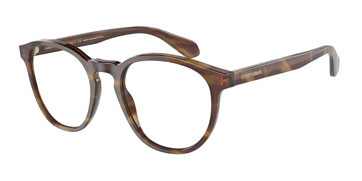 Giorgio Armani AR7216 5941 Glasses Striped Honey Brown Tortoise |  SmartBuyGlasses UK