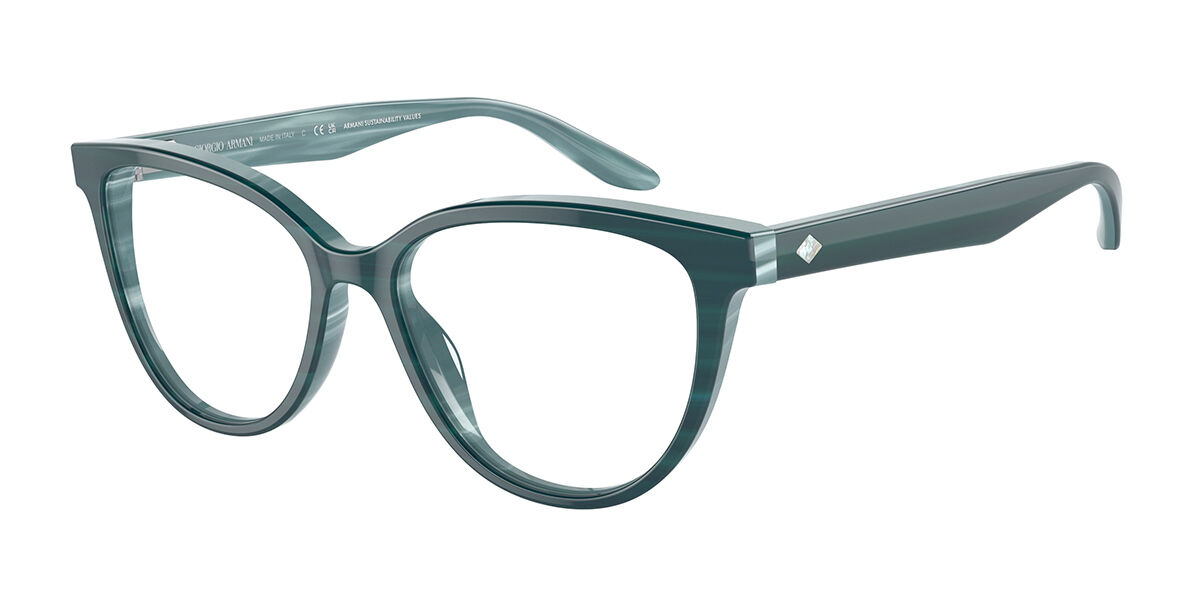 Giorgio Armani AR7228U 5970 Glasses Marble Blue | VisionDirect Australia
