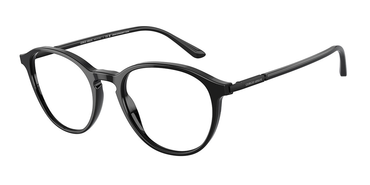 Giorgio Armani AR7237F Asian Fit 5001 Eyeglasses in Black ...