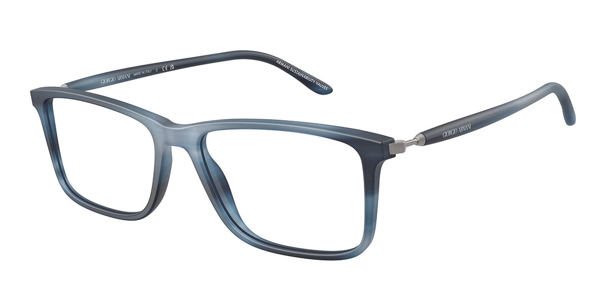 Giorgio Armani AR7261F Asian Fit 6165 Men's Glasses Blue Size - Free Lenses - HSA/FSA Insurance - Blue Light Block Available