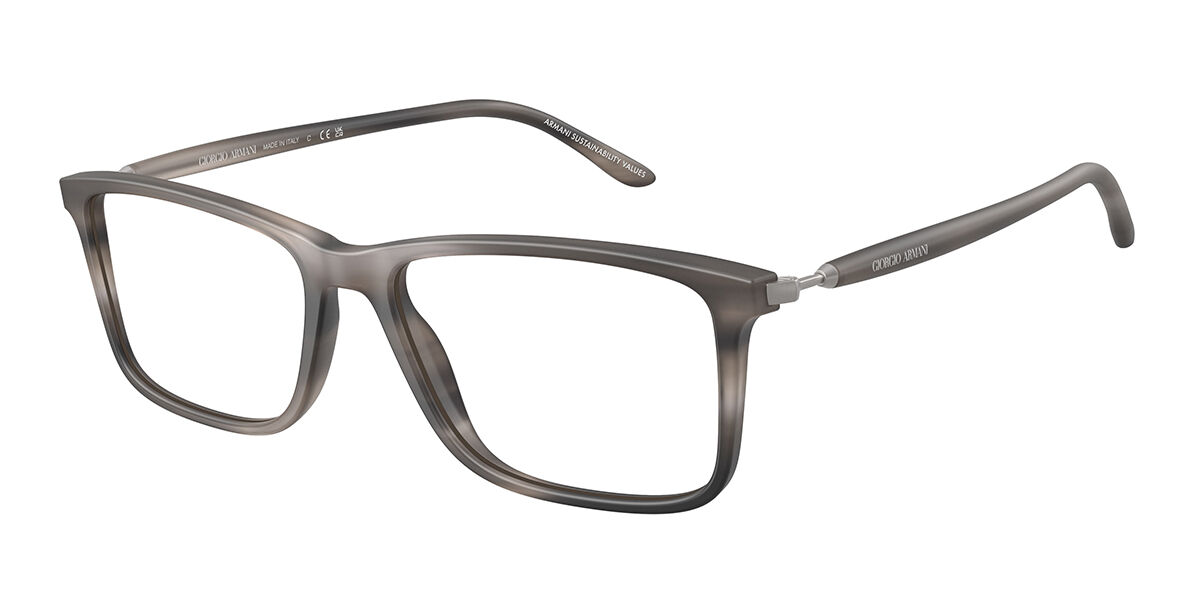 Giorgio Armani AR7261F Asian Fit 6166 Men's Eyeglasses Grey Size 56 (Frame Only) - Blue Light Block Available