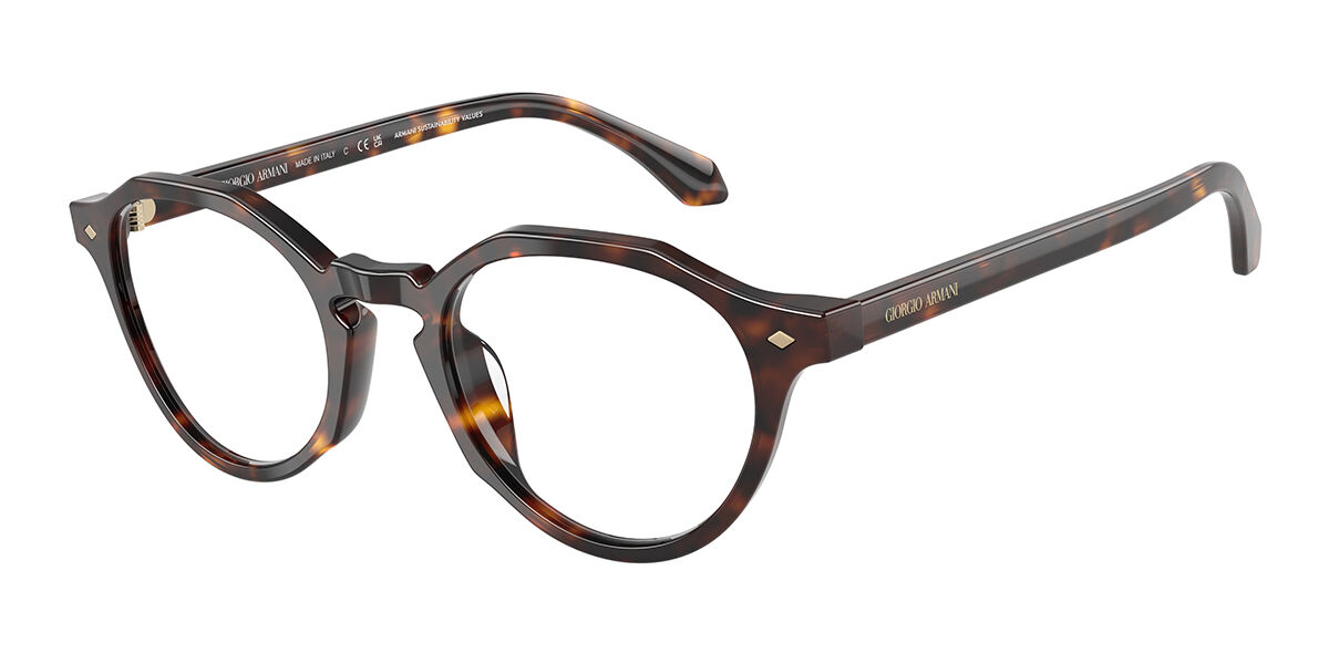 Giorgio Armani AR7264U 5879 Men's Eyeglasses Tortoiseshell Size 49 (Frame Only) - Blue Light Block Available