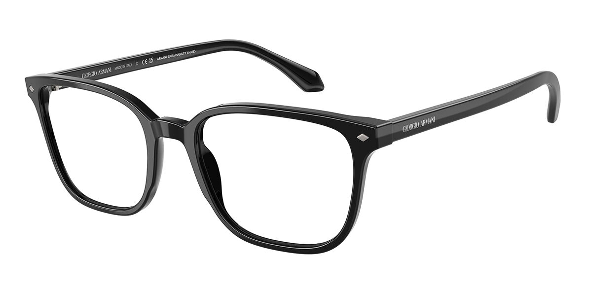 Giorgio Armani AR7265F Asian Fit 5875 Men's Eyeglasses Black Size 55 (Frame Only) - Blue Light Block Available