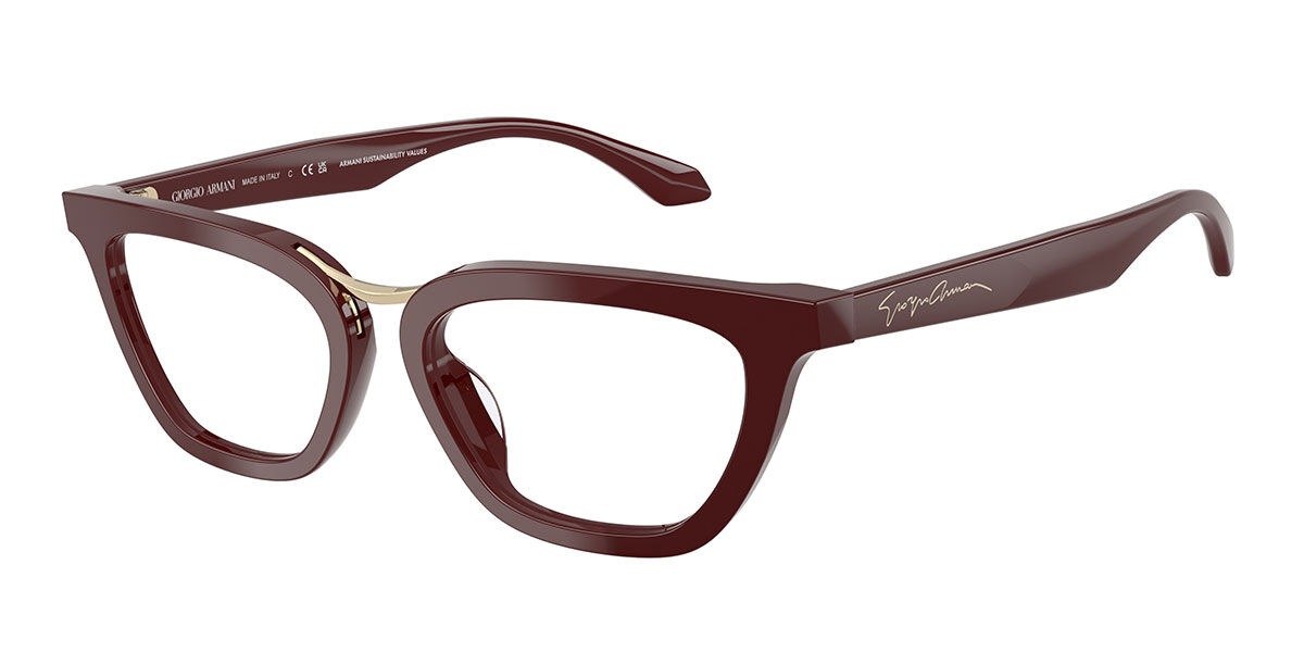 Giorgio Armani Damski Burgundy,Gold Ar7290u 6397 52 E Okulary Korekcyjne
