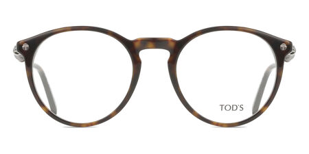 Monture De Lunettes TOD'S 5011 – Plastique Noir Et Barre Marron, Neuve Avec étiquettes, Fabriquée En Italie