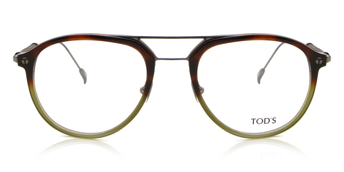 Photos - Glasses & Contact Lenses Tod’s TODS TODS TO5267 055 Men's Eyeglasses Tortoiseshell Size 53   (Frame Only)