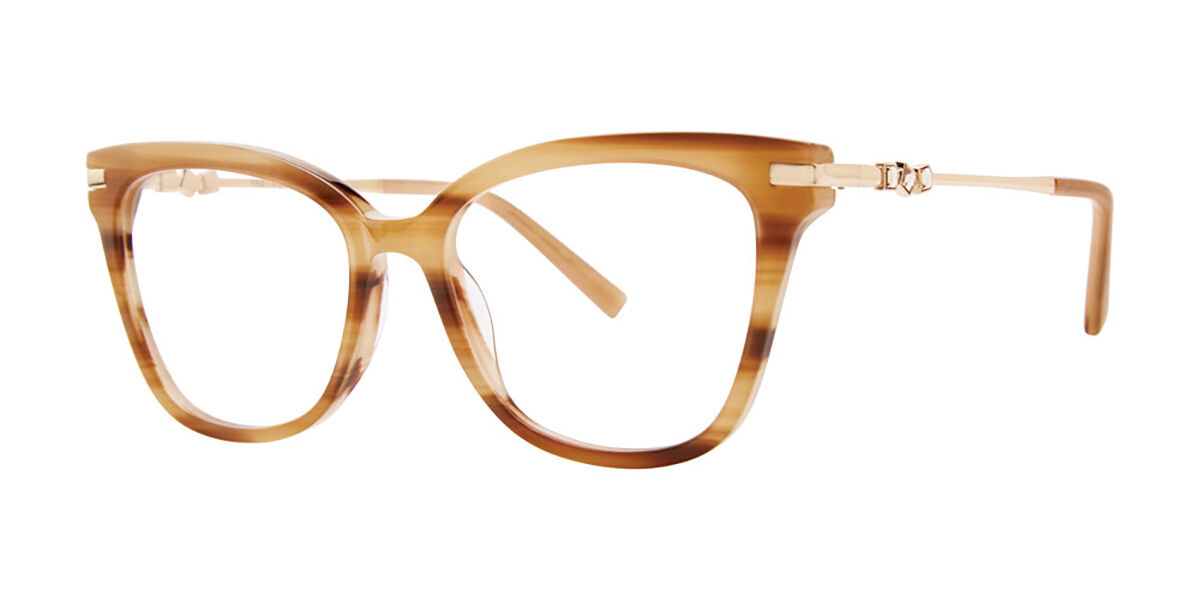 Image of Vera Wang Ciara Horn 51 Lunettes De Vue Femme Marrons FR
