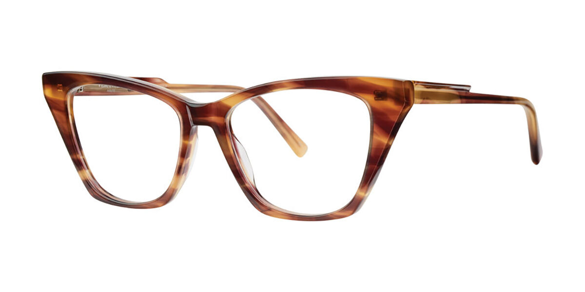 Image of Vera Wang Halle Horn 55 Lunettes De Vue Femme Marrons FR