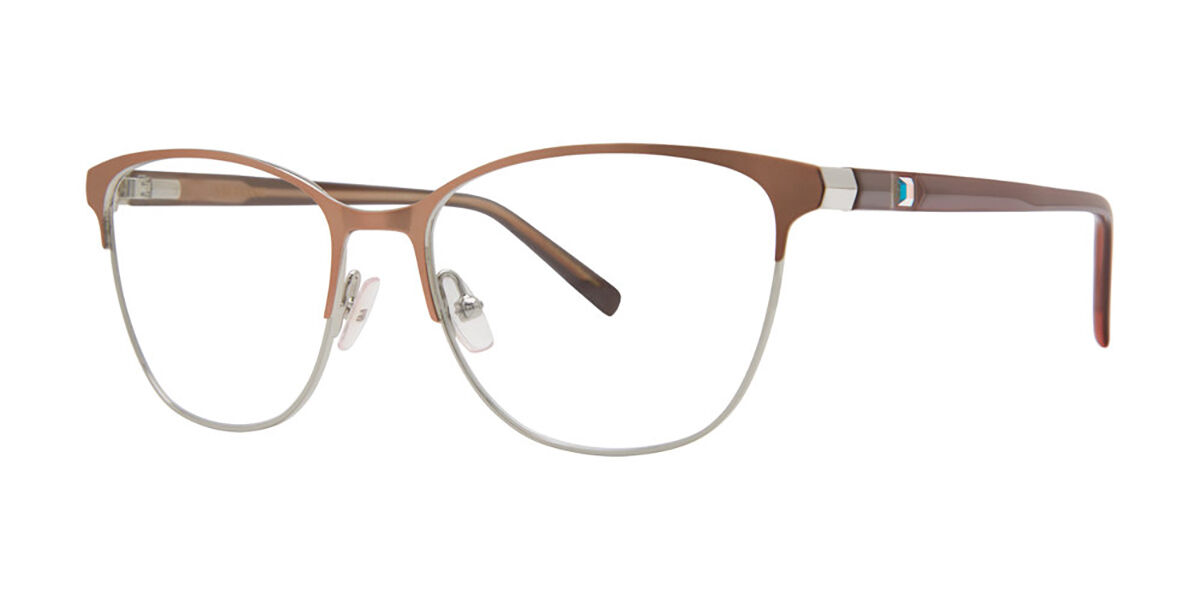 Vera Wang Harriette Rose Women's Eyeglasses Brown Size 52 (Frame Only) - Blue Light Block Available