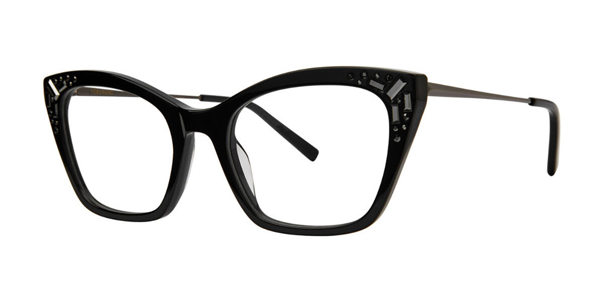 Vera Wang Reesa Black Women's Eyeglasses Black Size 53 (Frame Only) - Blue Light Block Available