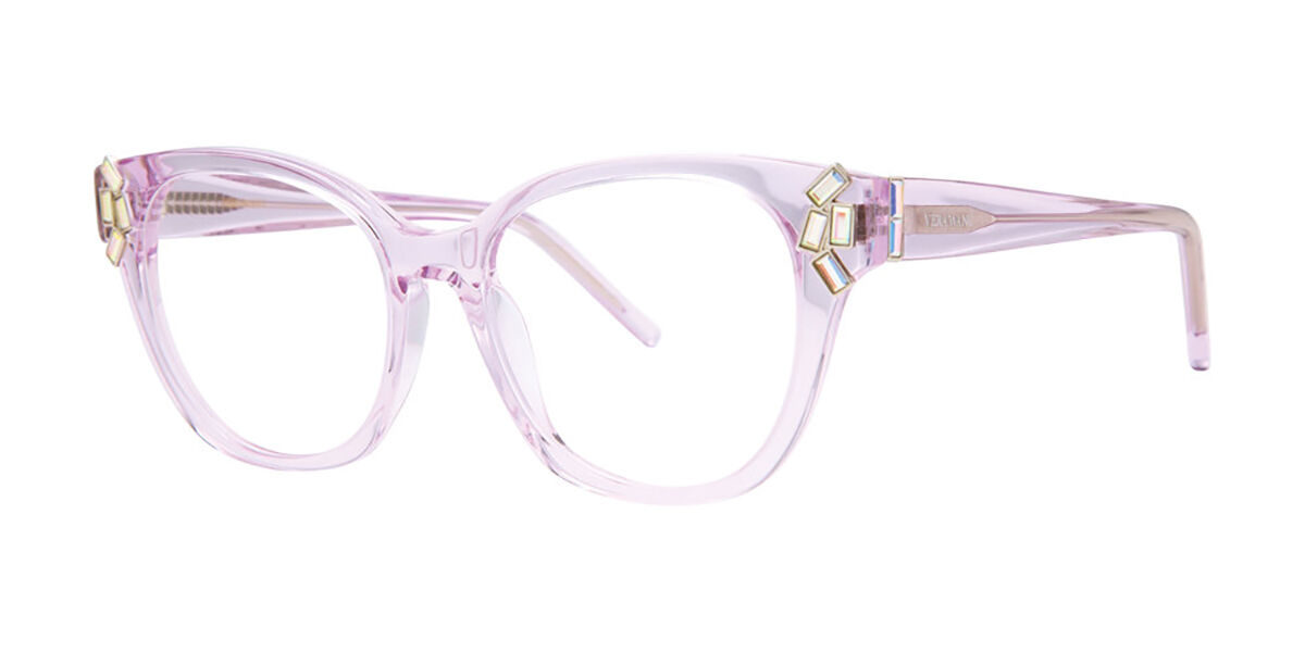 Vera Wang Sadiqua Lavender Women's Eyeglasses Purple Size 52 (Frame Only) - Blue Light Block Available