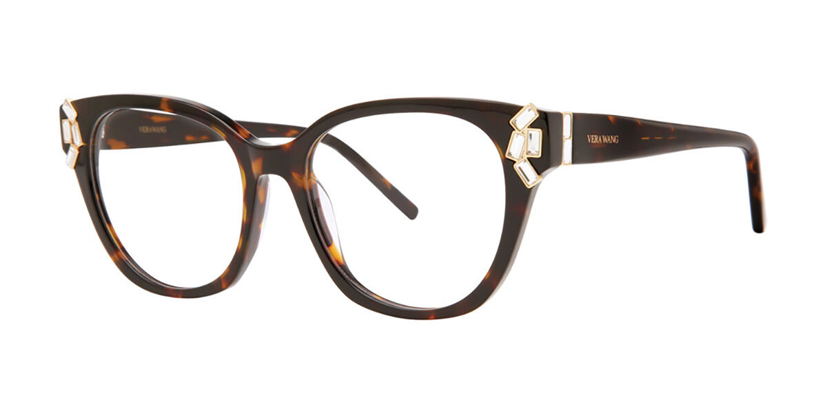 Vera Wang Sadiqua Tortoise Women's Eyeglasses Tortoiseshell Size 52 (Frame Only) - Blue Light Block Available