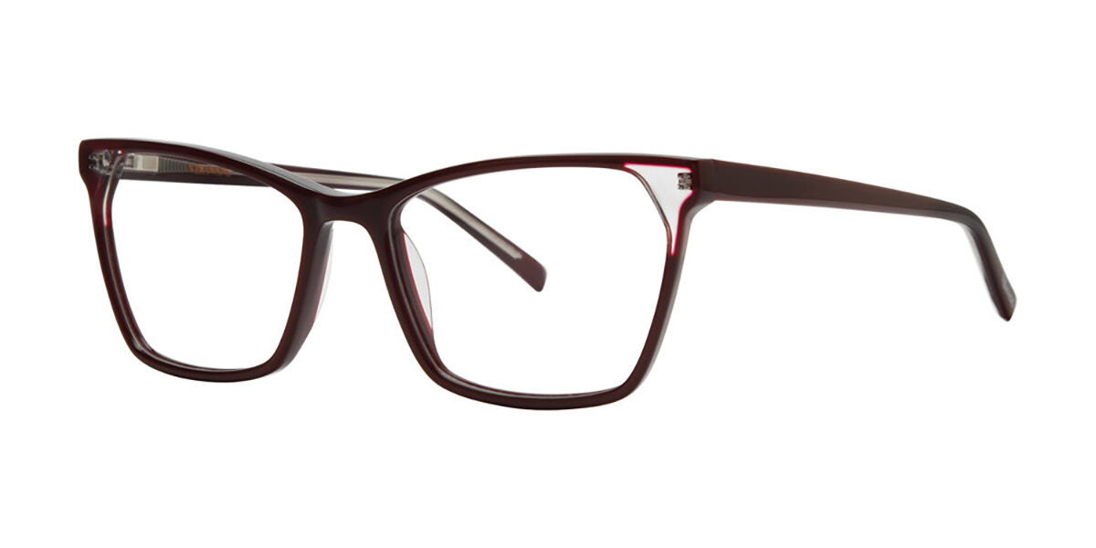 Vera Wang V711 Burgundy Women's Eyeglasses Burgundy Size 51 (Frame Only) - Blue Light Block Available