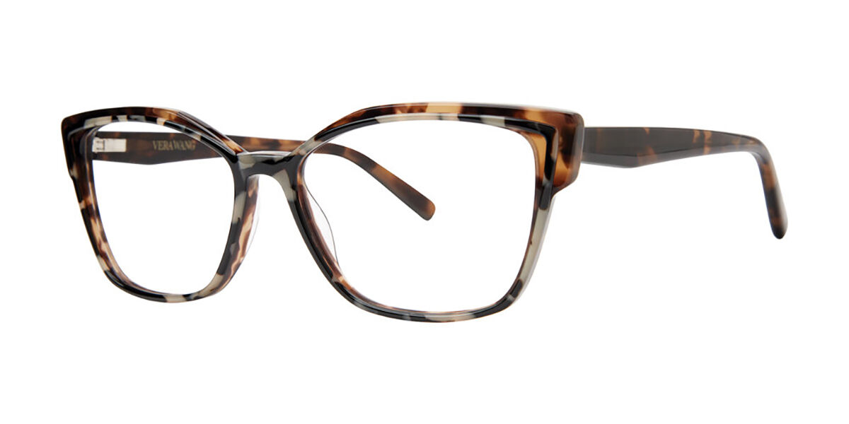 Vera Wang V718 Double Tortoise Women's Eyeglasses Tortoiseshell Size 56 (Frame Only) - Blue Light Block Available