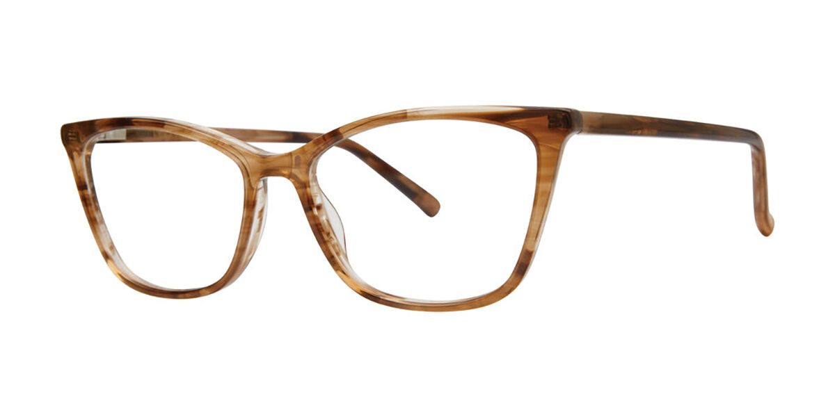 Vera Wang V720 Horn Women's Eyeglasses Brown Size 53 (Frame Only) - Blue Light Block Available