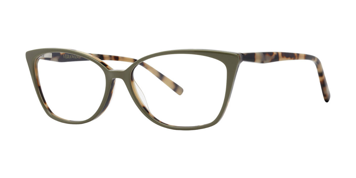 Vera Wang V723 Olive Tortoise Women's Eyeglasses Green Size 57 (Frame Only) - Blue Light Block Available