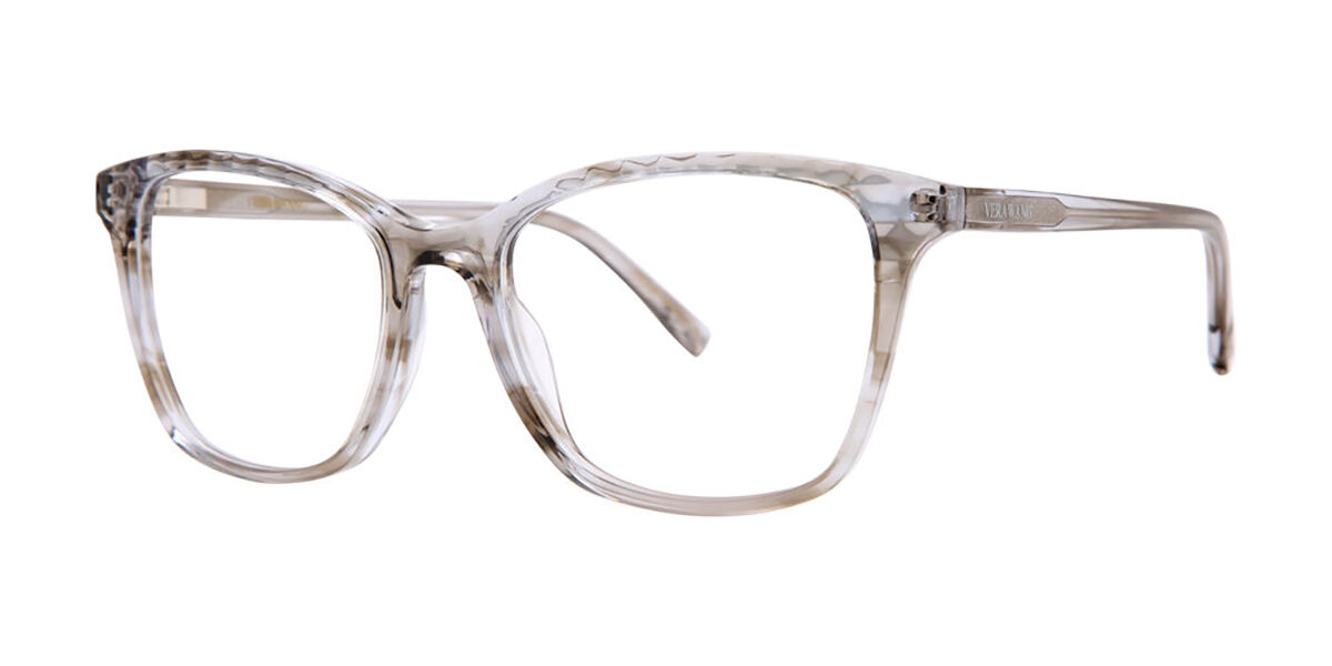 Vera Wang V724 Dove Horn Women's Eyeglasses Grey Size 52 (Frame Only) - Blue Light Block Available