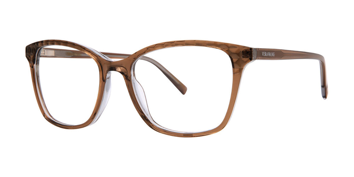 Vera Wang V724 Taupe Quartz Women's Eyeglasses Brown Size 52 (Frame Only) - Blue Light Block Available