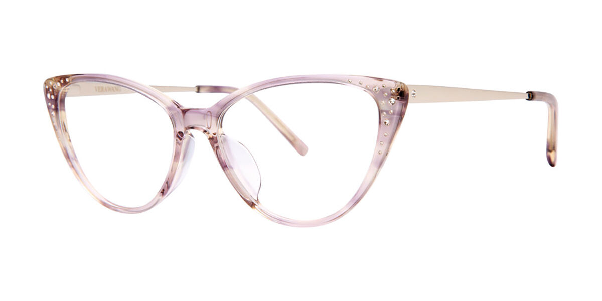 Vera Wang VA68 Iris Horn Women's Eyeglasses Grey Size 52 (Frame Only) - Blue Light Block Available