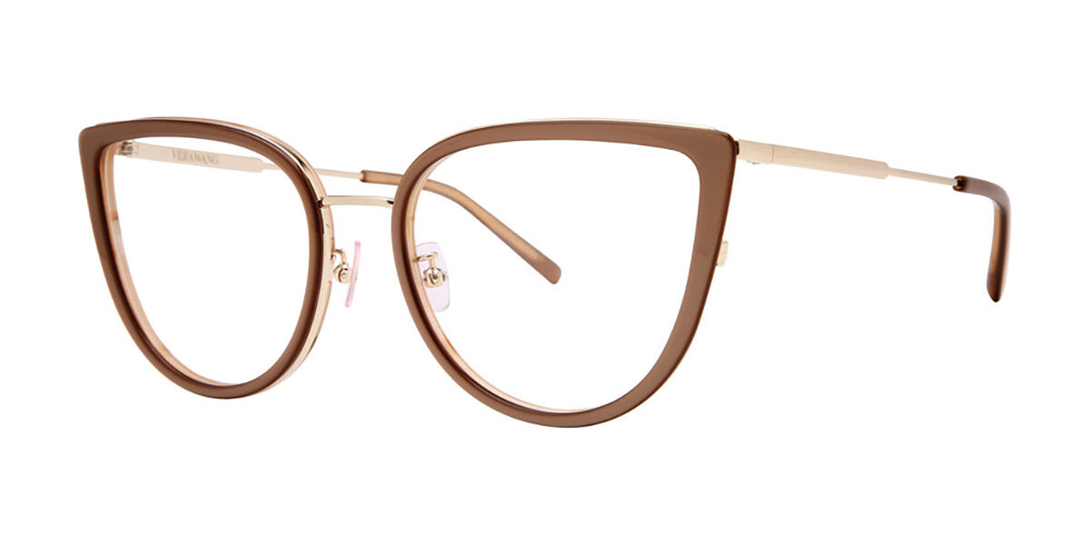 Vera Wang VA70 Blush Pearl Womens Glasses Brown Size - Free Lenses - HSA/FSA Insurance - Blue Light Block Available