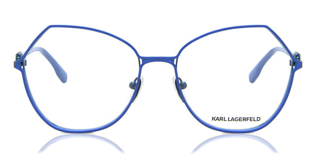 Karl Lagerfeld Vibrant Blue Eyewear Karl Lagerfeld KL6050 425 Transparent Petrol Blue Eyeglasses  main image 3