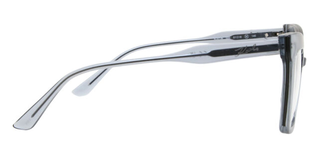 KARL LAGERFELD EYEGLASSES KL6136-020-51 New with case Karl Lagerfeld KL6136 020 Transparent Grey Eyeglasses  main image 3
