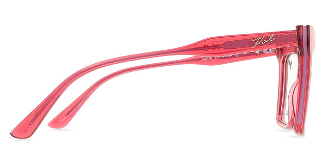 Karl Lagerfeld Women\'s Glasses in Pink and Red Karl Lagerfeld KL6137 652 Transparent Burgundy Eyeglasses  main image 4