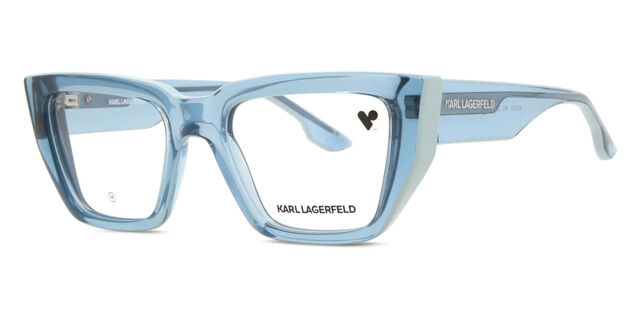 Karl Lagerfeld KL6153 450 Transparent Azure Blue Eyeglasses  display picture 3
