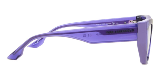 Karl Lagerfeld KL6153 541 Transparent Violet Eyeglasses  display picture 2