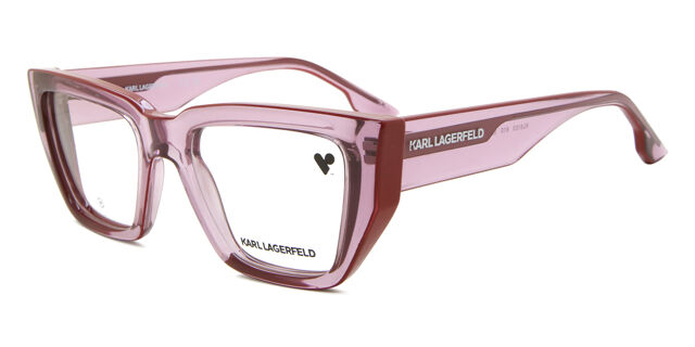 Karl Lagerfeld KL6153 610 Transparent Rose Eyeglasses  display picture 3