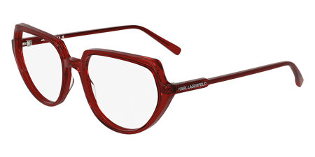 Karl Lagerfeld NWT Women\'s Red Eyeglasses Karl Lagerfeld KL6137 652 Transparent Burgundy Eyeglasses  main image 4