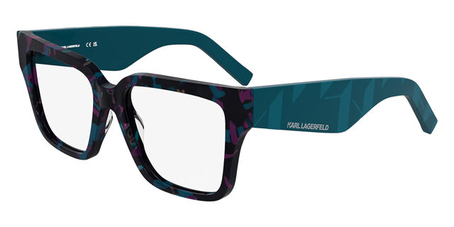 Karl Lagerfeld KL6201 434 Marble Petrol Green Eyeglasses  display picture 2