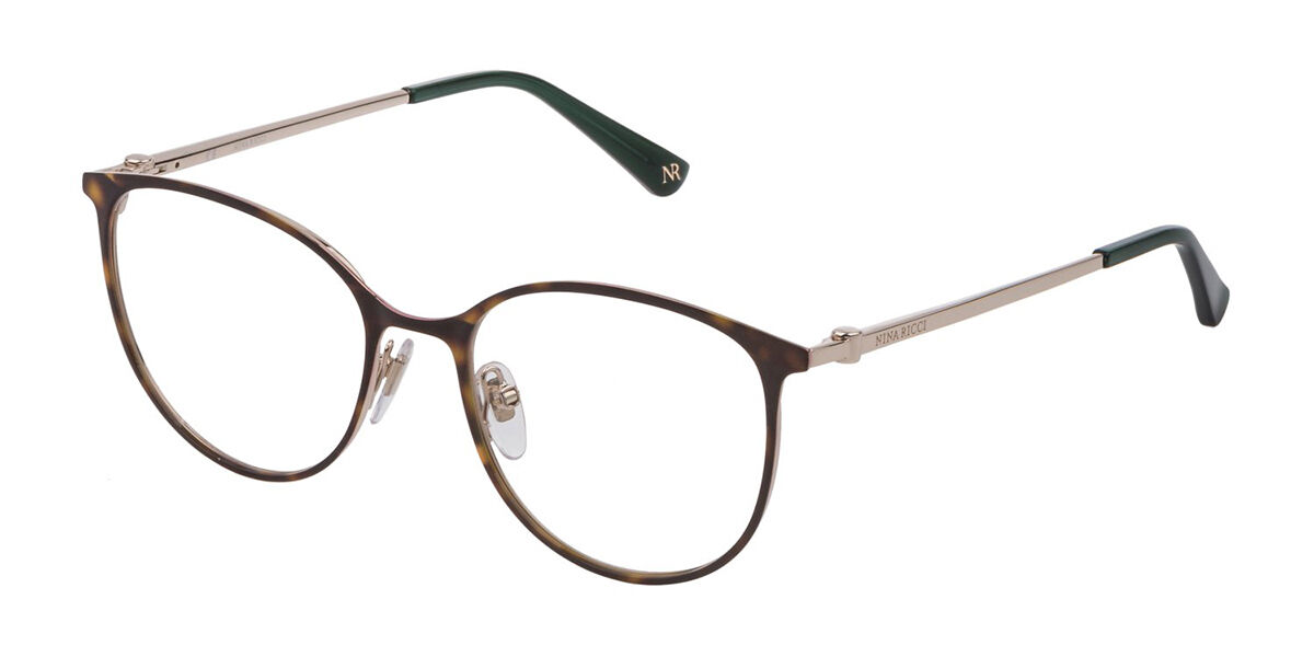Nina Ricci VNR242 0174 Men's Glasses Tortoiseshell Size - Free Lenses - HSA/FSA Insurance - Blue Light Block Available