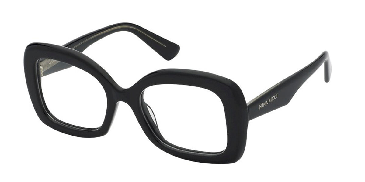 Nina Ricci VNR383 0700 Women's Eyeglasses Black Size 51 - Blue Light Block Available