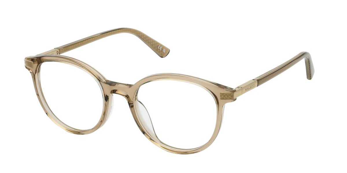 Nina Ricci VNR388 07AY Womens Glasses Brown Size - Free Lenses - HSA/FSA Insurance - Blue Light Block Available