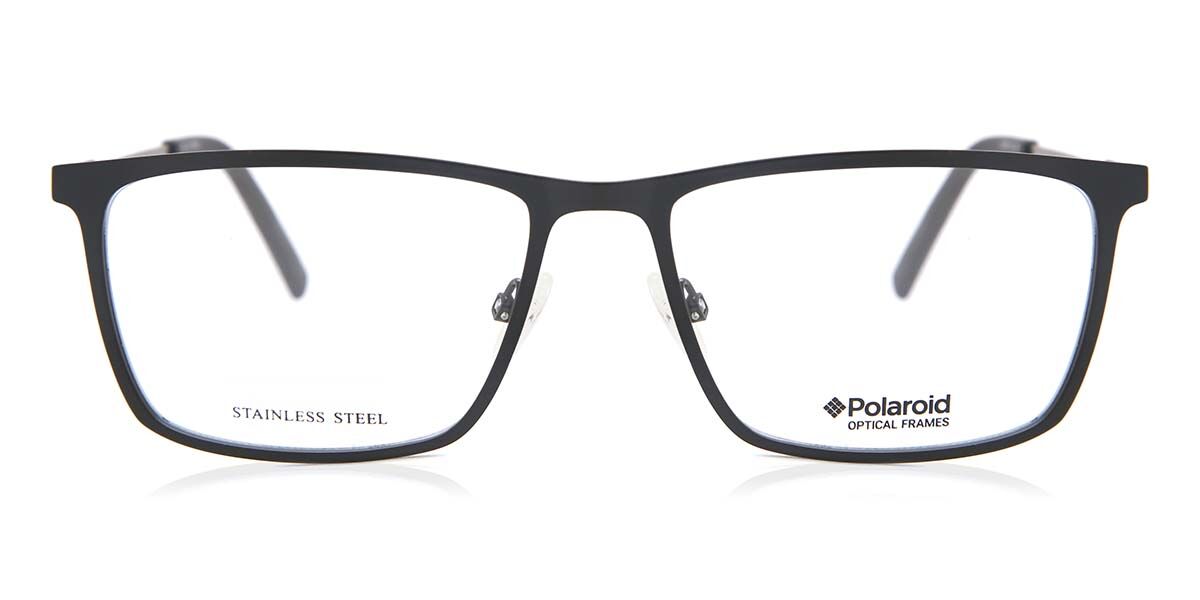 Photos - Glasses & Contact Lenses Polaroid PLD D349 003 Men's Eyeglasses Black Size 57  (Frame Only)