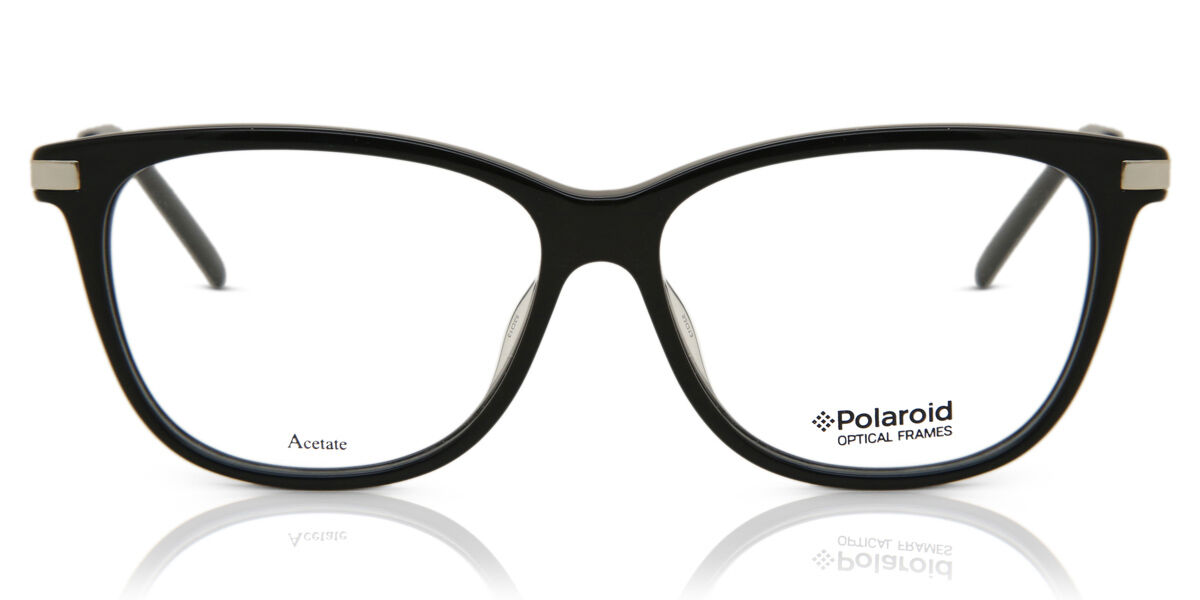 Photos - Glasses & Contact Lenses Polaroid PLD D353 807 Women's Eyeglasses Black Size 53 (Frame Onl 