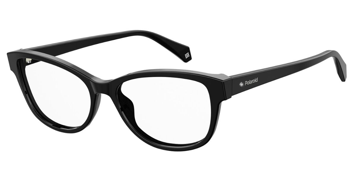 Photos - Glasses & Contact Lenses Polaroid PLD D370 807 Women's Eyeglasses Black Size 52 (Frame Onl 