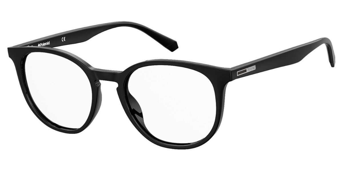 Photos - Glasses & Contact Lenses Polaroid PLD D381 807 Men's Eyeglasses Black Size 51  (Frame Only)