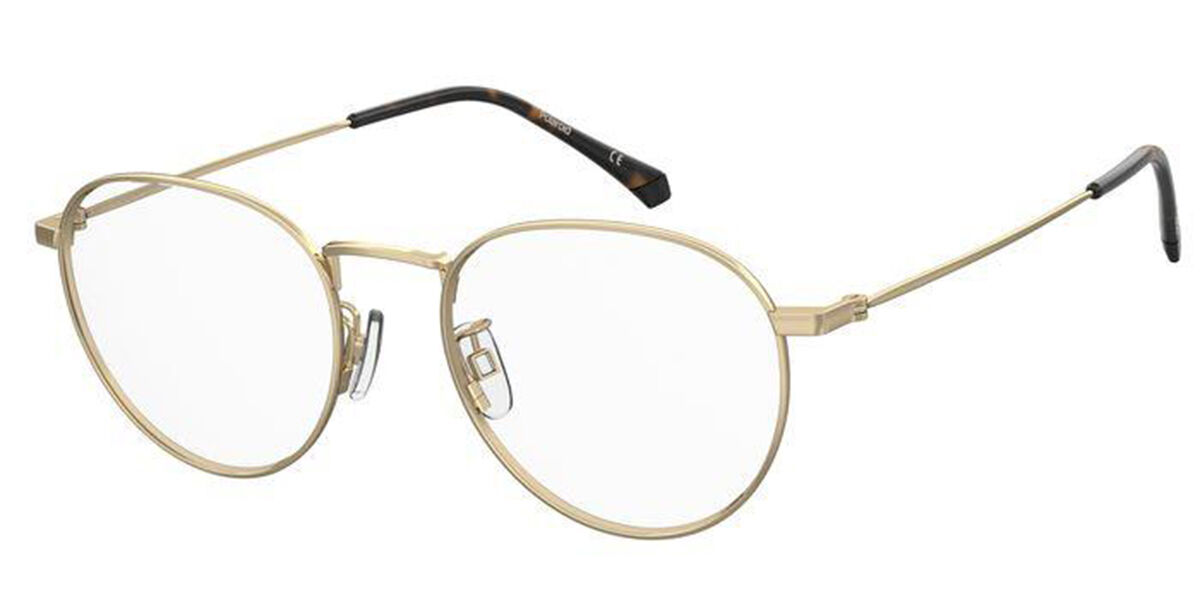 Photos - Glasses & Contact Lenses Polaroid PLD D396/G J5G Men's Eyeglasses Gold Size 51 (Frame Only 
