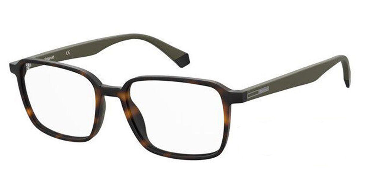 Photos - Glasses & Contact Lenses Polaroid PLD D407 PHW Men's Eyeglasses Tortoiseshell Size 52 (Fra 