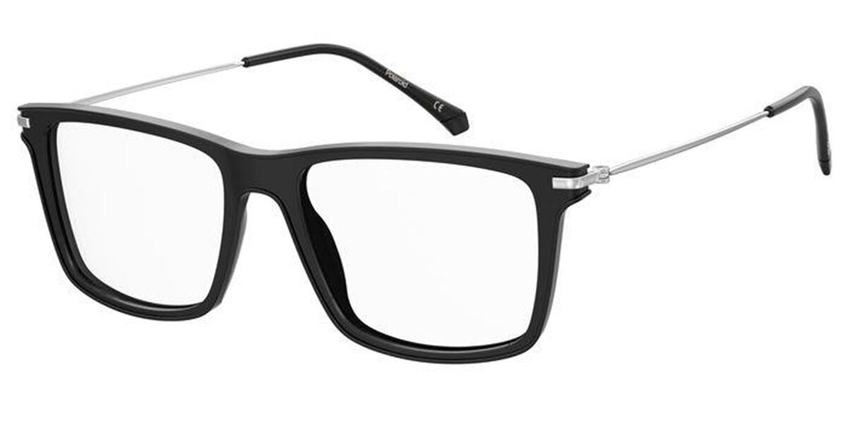 Photos - Glasses & Contact Lenses Polaroid PLD D414 807 Men's Eyeglasses Black Size 53  (Frame Only)