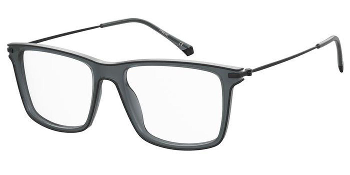 Photos - Glasses & Contact Lenses Polaroid PLD D414 KB7 Men's Eyeglasses Grey Size 53  (Frame Only)